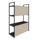 Ver imagem 7 de Estante com 4 Prateleiras 118x80x33cm com Fundo Yon Marrom/Terracota/Preto