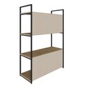Ver imagem 7 de Estante com 4 Prateleiras 118x80x33cm com Fundo Yon Marrom/Vermont/Preto