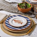 Ver imagem 2 de Prato de Sobremesa Copa e Cia Aquarelle em Cerâmica Náutico Laranja