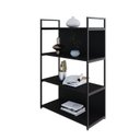 Ver imagem 5 de Estante com 4 Prateleiras 118x80x33cm com Fundo Yon Preto