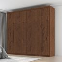 Ver imagem 3 de Guarda Roupa Casal Eviden 6 Portas de Bater 4 Gavetas MDP Jacaranda Milani Movelaria