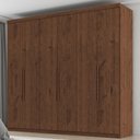 Ver imagem 2 de Guarda Roupa Casal Eviden 6 Portas de Bater 4 Gavetas MDP Jacaranda Milani Movelaria