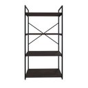 Ver imagem 2 de Estante com 4 Prateleiras 118x60x33cm Yon Marrom/Terracota/Preto