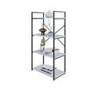 Ver imagem 5 de Estante com 4 Prateleiras 118x60x33cm Yon Branco/Preto