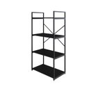 Ver imagem 3 de Estante com 4 Prateleiras 118x60x33cm Yon Preto