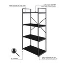 Ver imagem 6 de Estante com 4 Prateleiras 118x60x33cm Yon