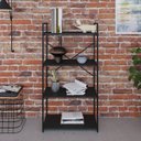 Ver imagem 1 de Estante com 4 Prateleiras 118x60x33cm Yon Preto