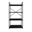 Ver imagem 2 de Estante com 4 Prateleiras 118x60x33cm Yon Preto