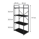 Ver imagem 4 de Estante com 4 Prateleiras 118x60x33cm Yon