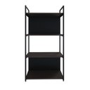 Ver imagem 2 de Estante com 4 Prateleiras 118x60x33cm com Fundo Yon Marrom/Terracota/Preto
