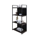 Ver imagem 5 de Estante com 4 Prateleiras 118x60x33cm com Fundo Yon Marrom/Terracota/Preto