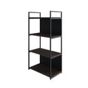 Ver imagem 3 de Estante com 4 Prateleiras 118x60x33cm com Fundo Yon Marrom/Terracota/Preto