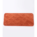 Ver imagem 2 de Kit Tapete + Passadeira Antiderrapante Conforto - Terracota