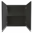 Ver imagem 4 de Armário Aéreo Multiuso 60cm 2 Portas 100% Mdf Cor:cinza