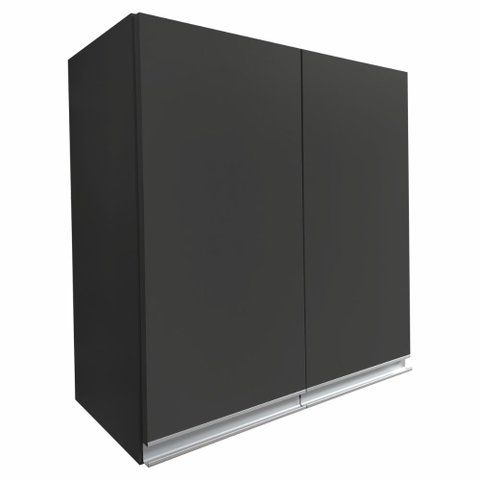 Armário Aéreo Multiuso 60cm 2 Portas 100% Mdf Cor:cinza