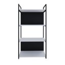 Ver imagem 2 de Estante com 4 Prateleiras 118x60x33cm com Fundo Yon Branco/Preto