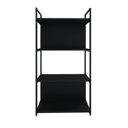 Ver imagem 2 de Estante com 4 Prateleiras 118x60x33cm com Fundo Yon Preto