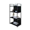 Ver imagem 5 de Estante com 4 Prateleiras 118x60x33cm com Fundo Yon Preto