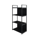 Ver imagem 3 de Estante com 4 Prateleiras 118x60x33cm com Fundo Yon Preto