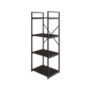 Ver imagem 3 de Estante com 4 Prateleiras 118x45x33cm Yon Marrom/Terracota/Preto