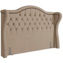 Ver imagem 1 de Cabeceira Cama Box Casal 140 Cm P05 Lisboa Veludo Bege - Lyam Decor
