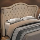 Ver imagem 2 de Cabeceira Cama Box Casal 140 Cm P05 Lisboa Veludo Bege - Lyam Decor