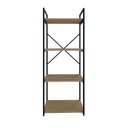 Ver imagem 2 de Estante com 4 Prateleiras 118x45x33cm Yon Marrom/Vermont/Preto