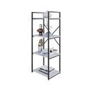 Ver imagem 5 de Estante com 4 Prateleiras 118x45x33cm Yon Branco/Preto