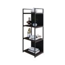 Ver imagem 5 de Estante com 4 Prateleiras 118x45x33cm com Fundo Yon Marrom/Terracota/Preto