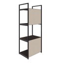 Ver imagem 7 de Estante com 4 Prateleiras 118x45x33cm com Fundo Yon Marrom/Terracota/Preto