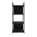 Ver imagem 2 de Estante com 4 Prateleiras 118x45x33cm com Fundo Yon Marrom/Terracota/Preto