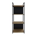 Ver imagem 2 de Estante com 4 Prateleiras 118x45x33cm com Fundo Yon Marrom/Vermont/Preto