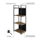 Ver imagem 6 de Estante com 4 Prateleiras 118x45x33cm com Fundo Yon