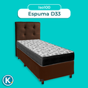 Ver imagem 4 de Cama + Box Marrom e Colchão Ortobom D33 Solteiro - Iso100 + Cabeceira