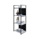 Ver imagem 5 de Estante com 4 Prateleiras 118x45x33cm com Fundo Yon Branco/Preto