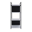 Ver imagem 2 de Estante com 4 Prateleiras 118x45x33cm com Fundo Yon Branco/Preto