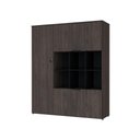 Ver imagem 1 de Armário Alto com Nichos e 05 Portas 161,5x135x42cm Wlan135 Terracota - Preto