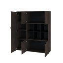 Ver imagem 5 de Armário Alto com Nichos e 05 Portas 161,5x135x42cm Wlan135 Terracota - Preto