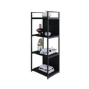 Ver imagem 5 de Estante com 4 Prateleiras 118x45x33cm com Fundo Yon Preto