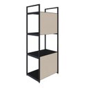 Ver imagem 7 de Estante com 4 Prateleiras 118x45x33cm com Fundo Yon Preto