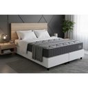 Ver imagem 2 de Cama Box Novo + Colchão Anatômico Kappesberg D40 Grise + Base Crc Corano White