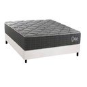 Ver imagem 1 de Cama Box Novo + Colchão Anatômico Kappesberg D40 Grise + Base Crc Corano White