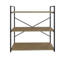 Ver imagem 2 de Estante com 3 Prateleiras 84x80x33cm Yon Marrom/Vermont/Preto