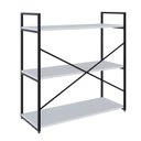 Ver imagem 7 de Estante com 3 Prateleiras 84x80x33cm Yon Branco/Preto