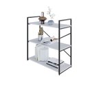 Ver imagem 5 de Estante com 3 Prateleiras 84x80x33cm Yon Branco/Preto