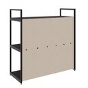 Ver imagem 7 de Estante com 3 Prateleiras 84x80x33cm com Fundo Yon Marrom/Terracota/Preto