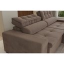 Ver imagem 4 de Sofá Premium com Molas Bonel Retrátil e Reclinável Florenza 2,30m Bege- Casa Prime