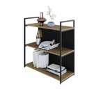 Ver imagem 5 de Estante com 3 Prateleiras 84x80x33cm com Fundo Yon Marrom/Vermont/Preto