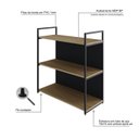 Ver imagem 6 de Estante com 3 Prateleiras 84x80x33cm com Fundo Yon Marrom/Vermont/Preto