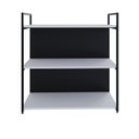 Ver imagem 2 de Estante com 3 Prateleiras 84x80x33cm com Fundo Yon Branco/Preto